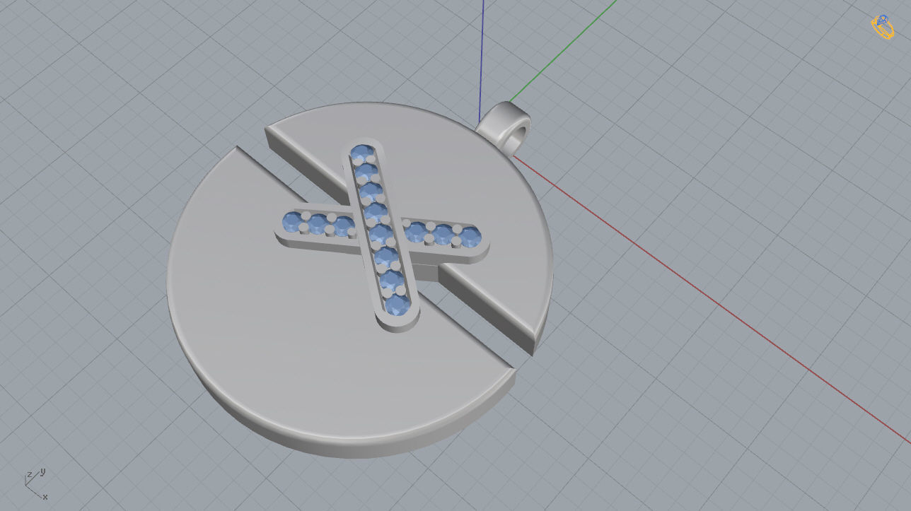 Chaumet Pendant 3D print model_11