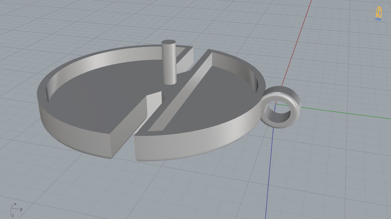 Chaumet Pendant 3D print model_12