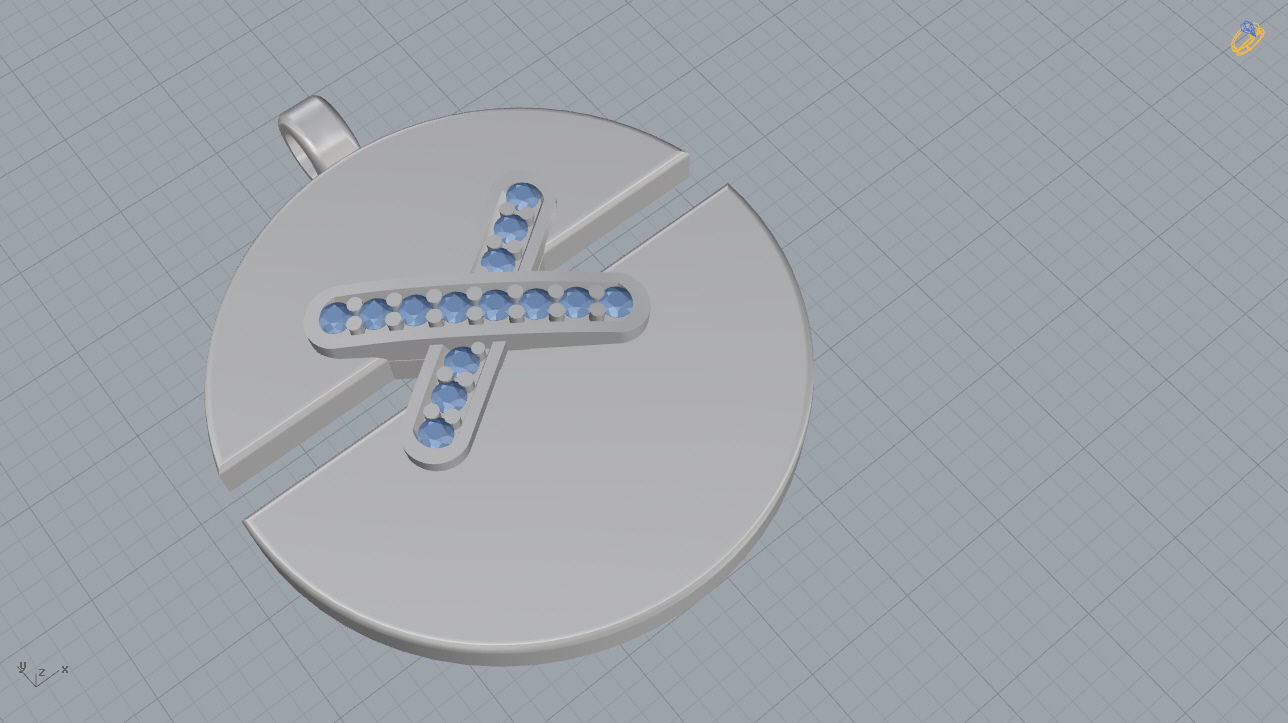 Chaumet Pendant 3D print model_7