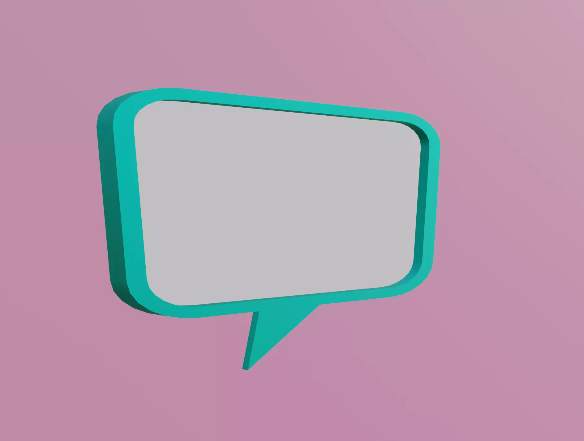 Large Text Box Low-poly 3D model_0
