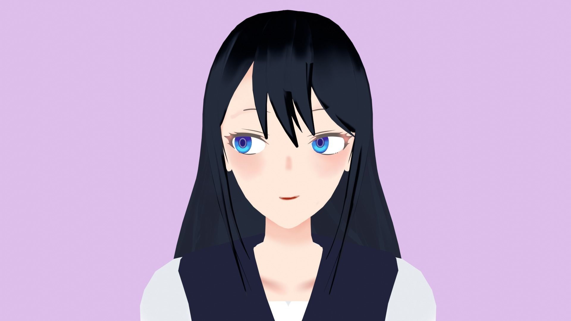 Anime Character 3D model_6