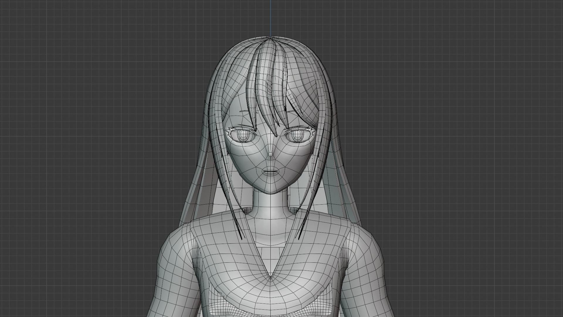 Anime Character 3D model_14