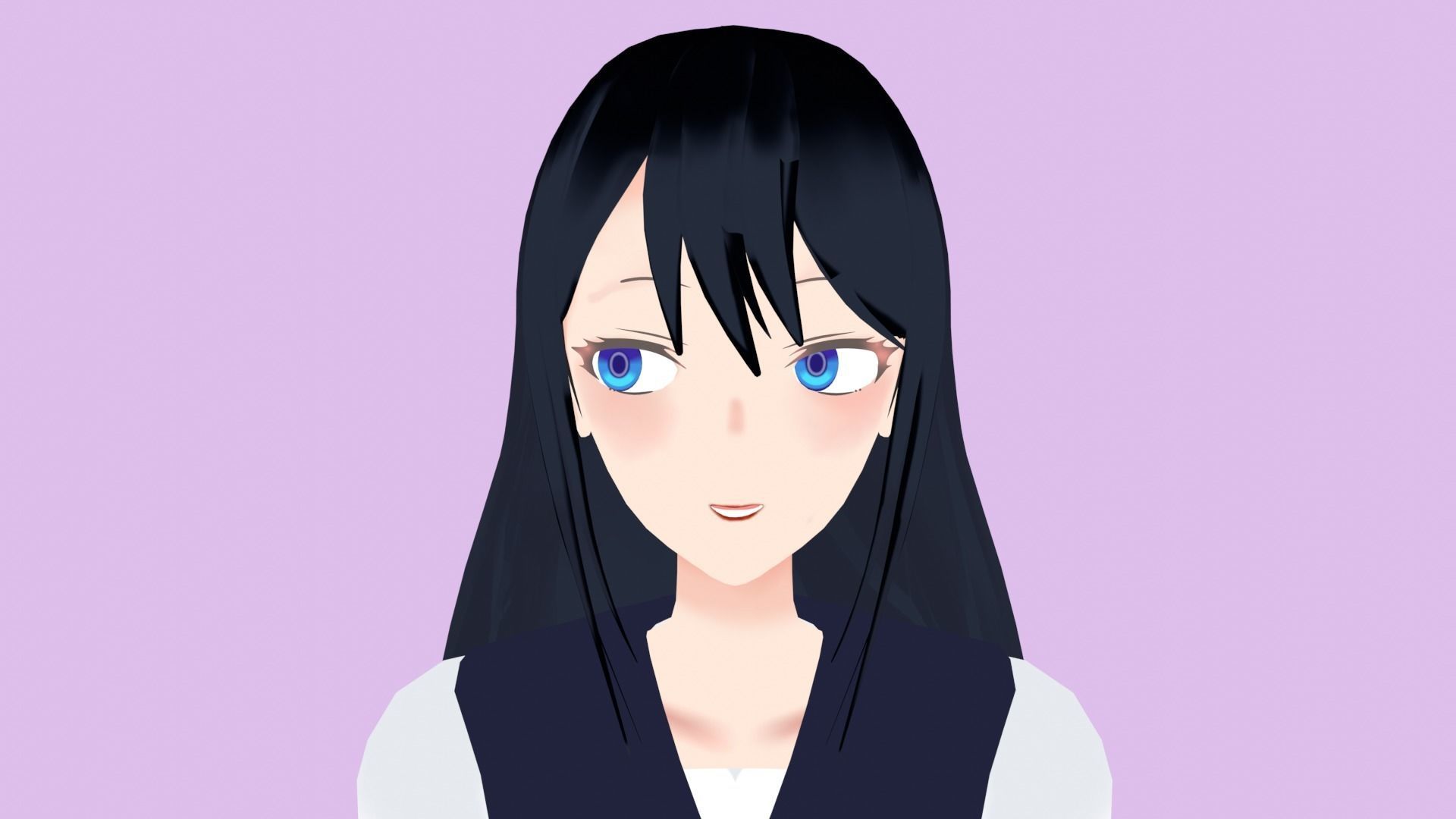 Anime Character 3D model_4