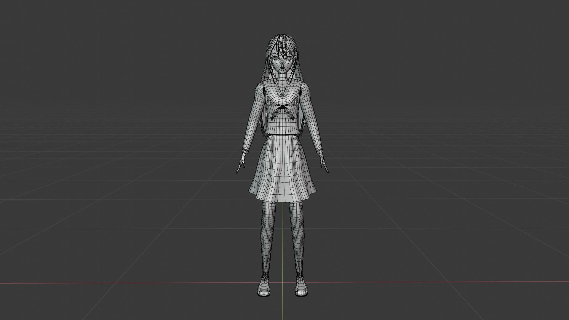 Anime Character 3D model_13