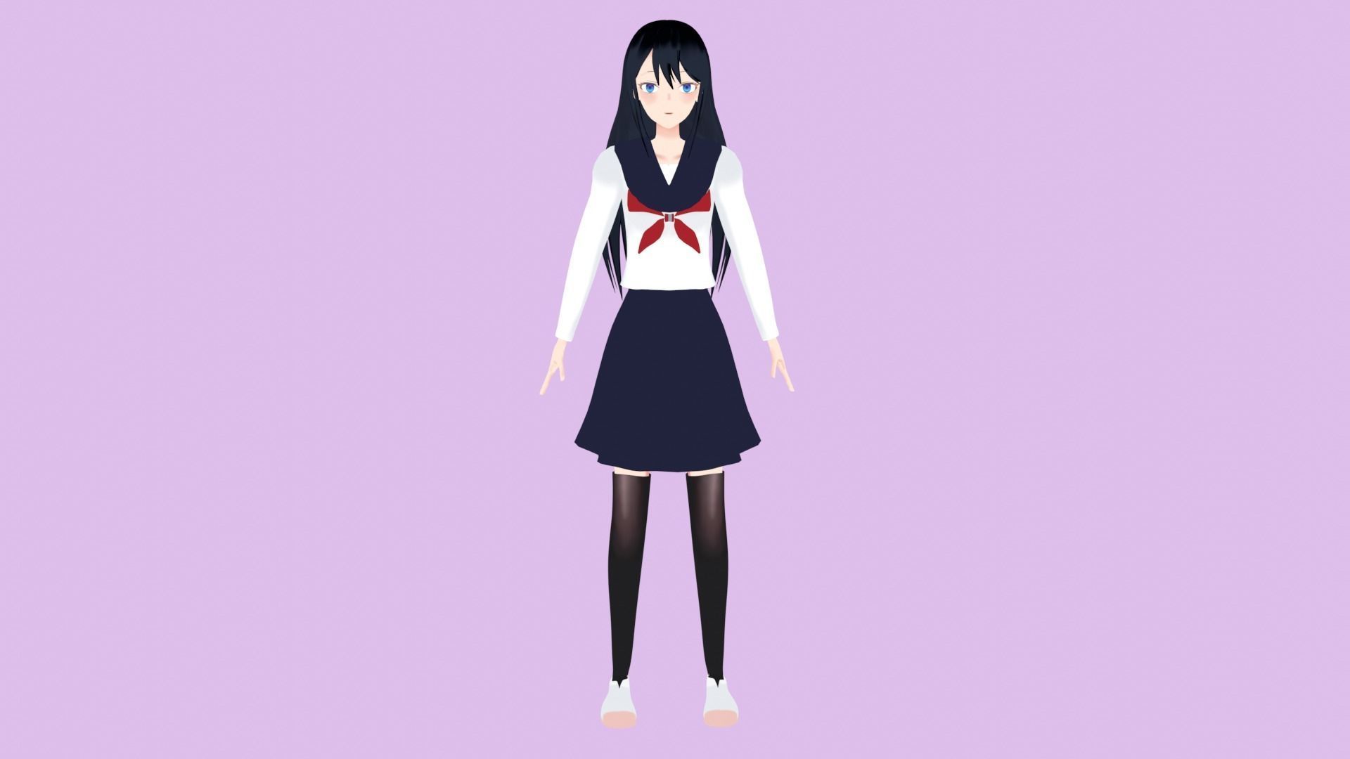 Anime Character 3D model_11