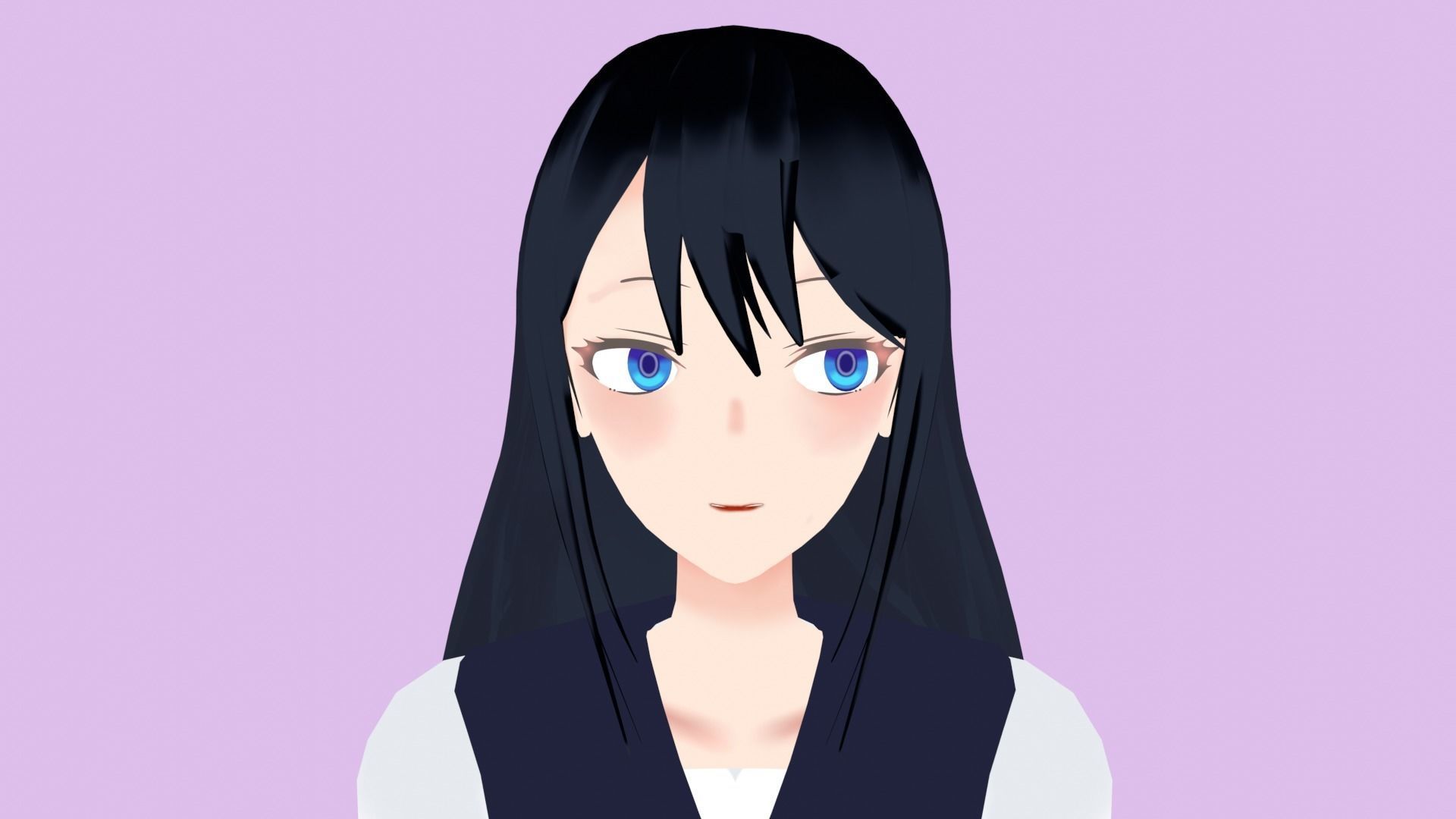 Anime Character 3D model_3