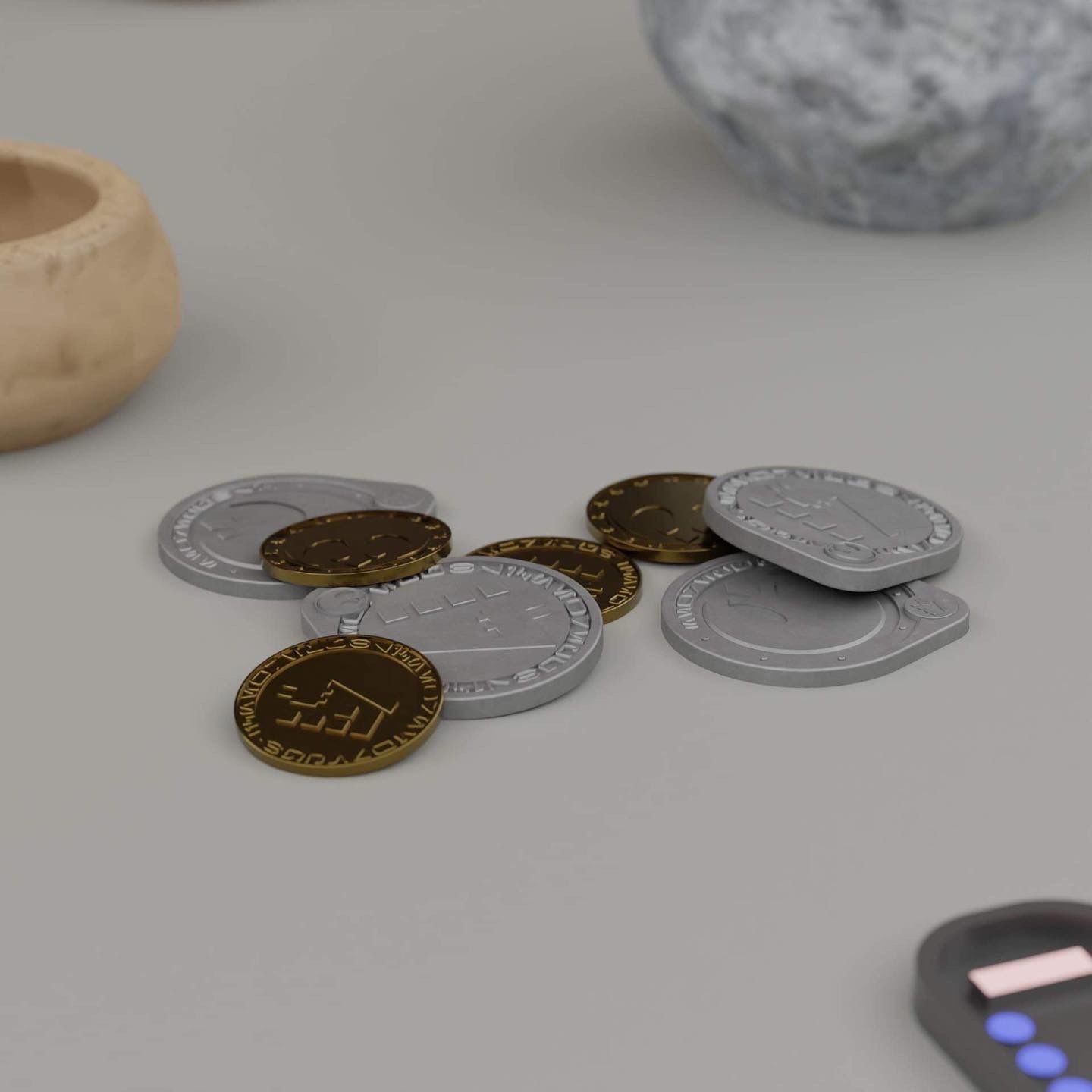 The Book of Boba Fett New Republic Coins 3D print model_4