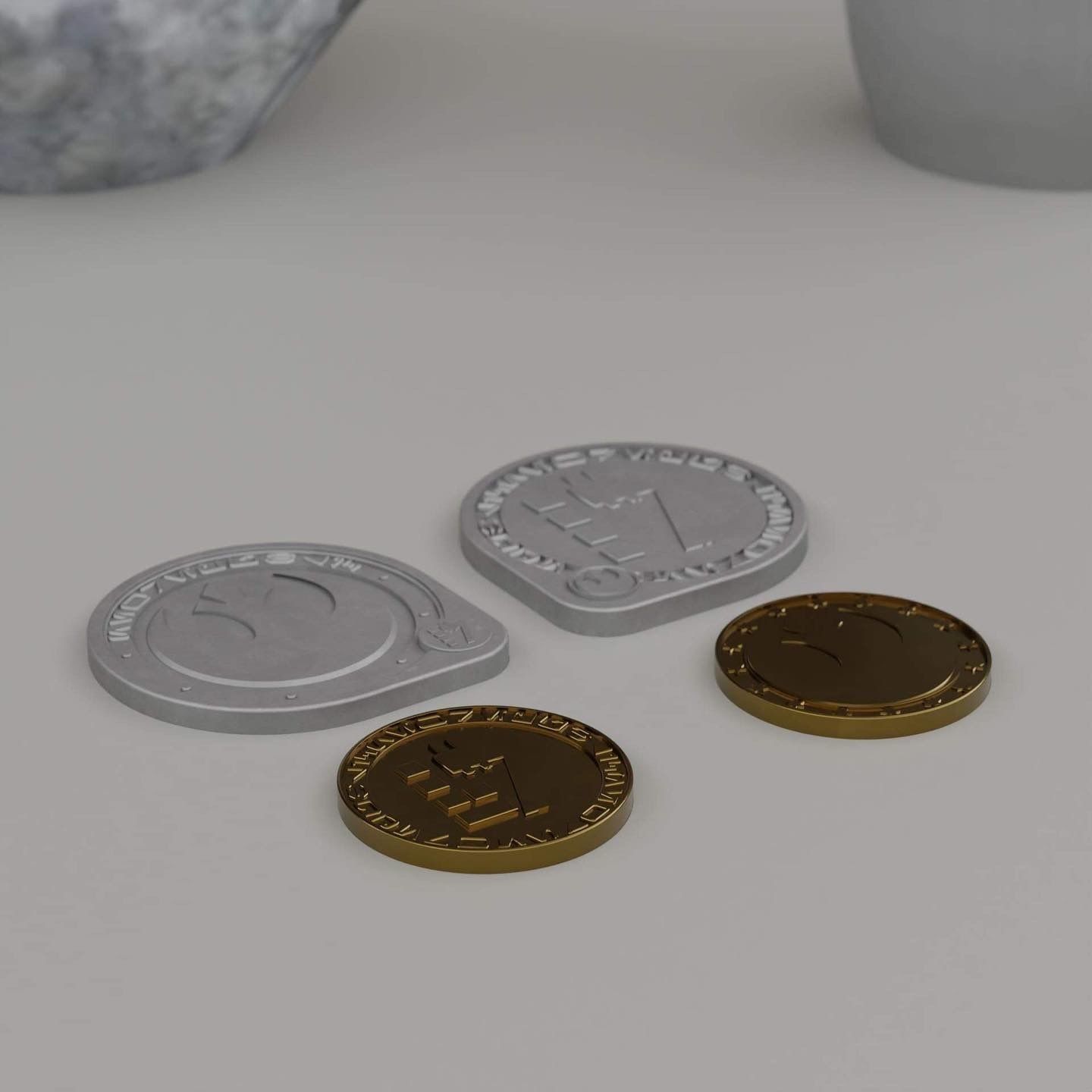 The Book of Boba Fett New Republic Coins 3D print model_1