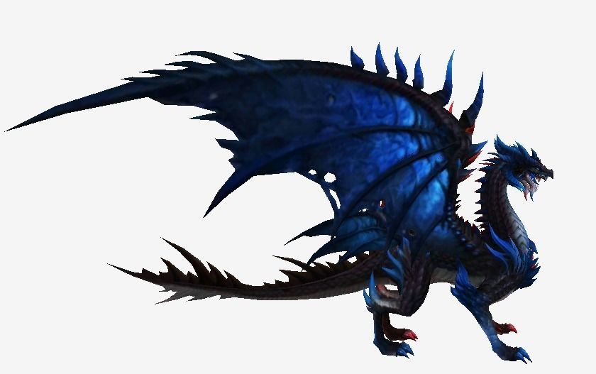Two Heads Dragon Low-poly 3D model_8