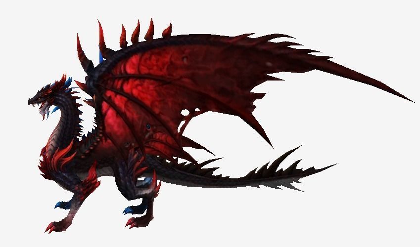 Two Heads Dragon Low-poly 3D model_2