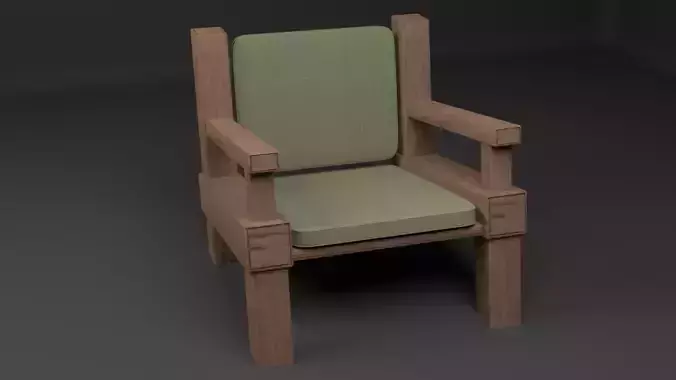 Armchai with soft pillows