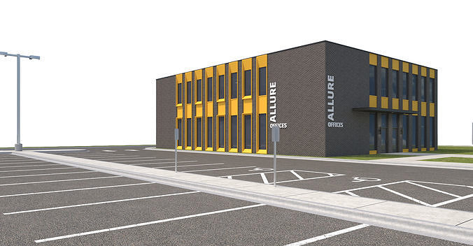 Commercial-035 Office Building 3D model 5