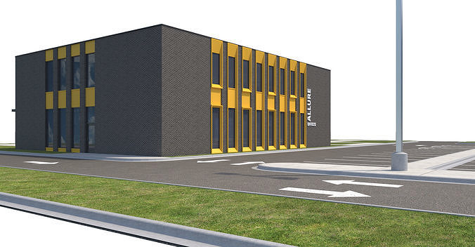 Commercial-035 Office Building 3D model 4