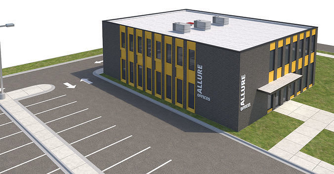 Commercial-035 Office Building 3D model 7