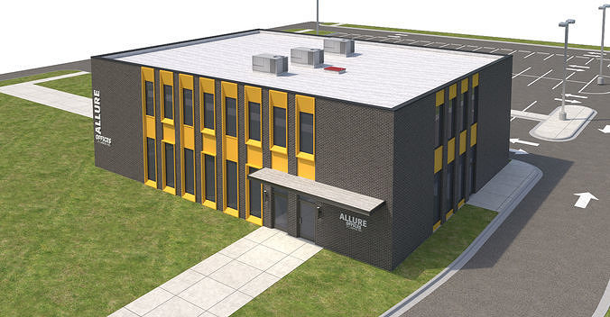 Commercial-035 Office Building 3D model 6