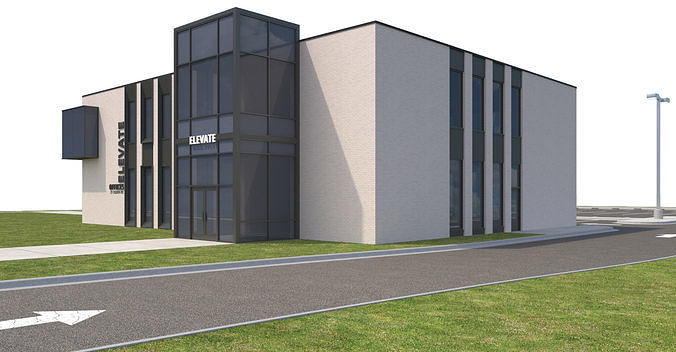 Commercial-036 Office Building 3D model 3