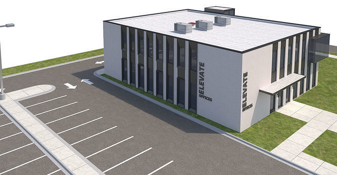 Commercial-036 Office Building 3D model 7