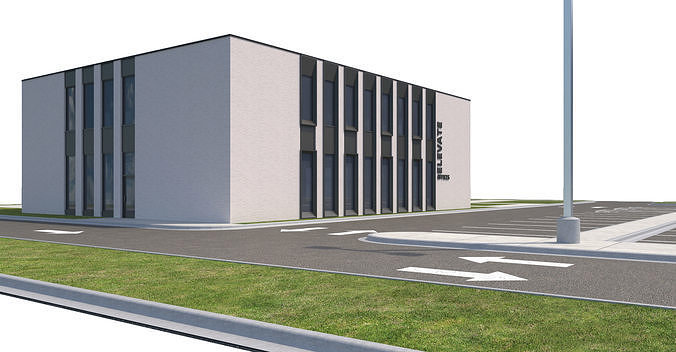 Commercial-036 Office Building 3D model 4