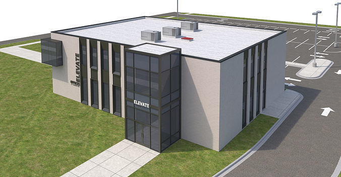 Commercial-036 Office Building 3D model 6