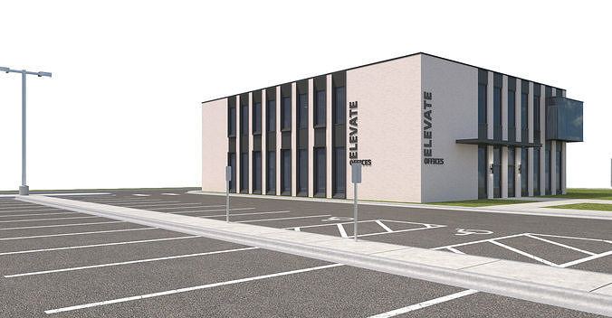 Commercial-036 Office Building 3D model 5