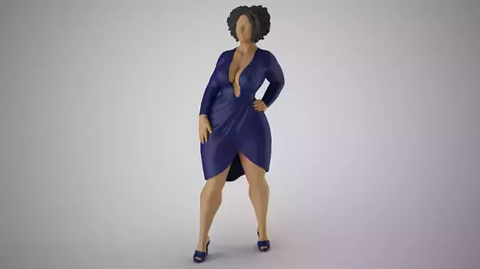 Red Carpet Girl 3D print model