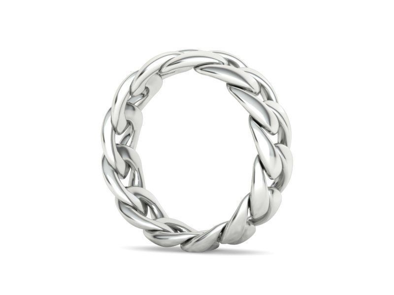 Cuban Chain Ring Miami Cuban Ring 3dmodel 5-12US sizes 3D print model_46