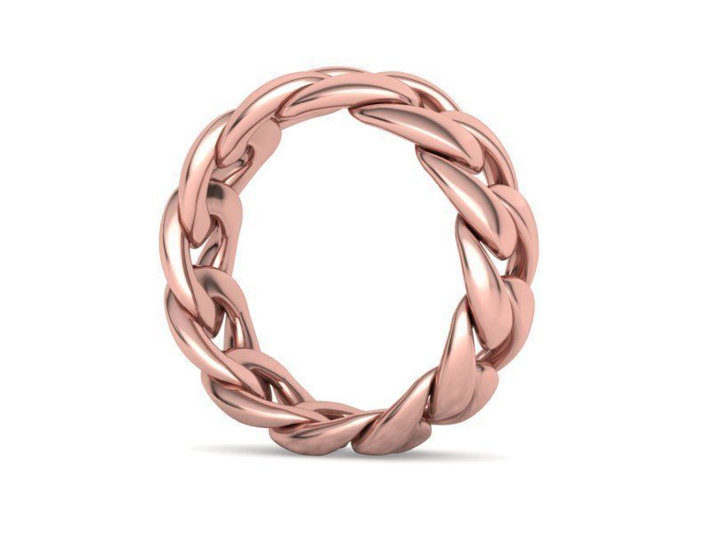 Cuban Chain Ring Miami Cuban Ring 3dmodel 5-12US sizes 3D print model_47
