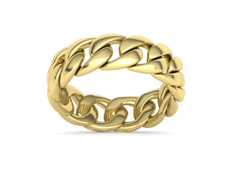 Cuban Chain Ring Miami Cuban Ring 3dmodel 5-12US sizes 3D print model_44