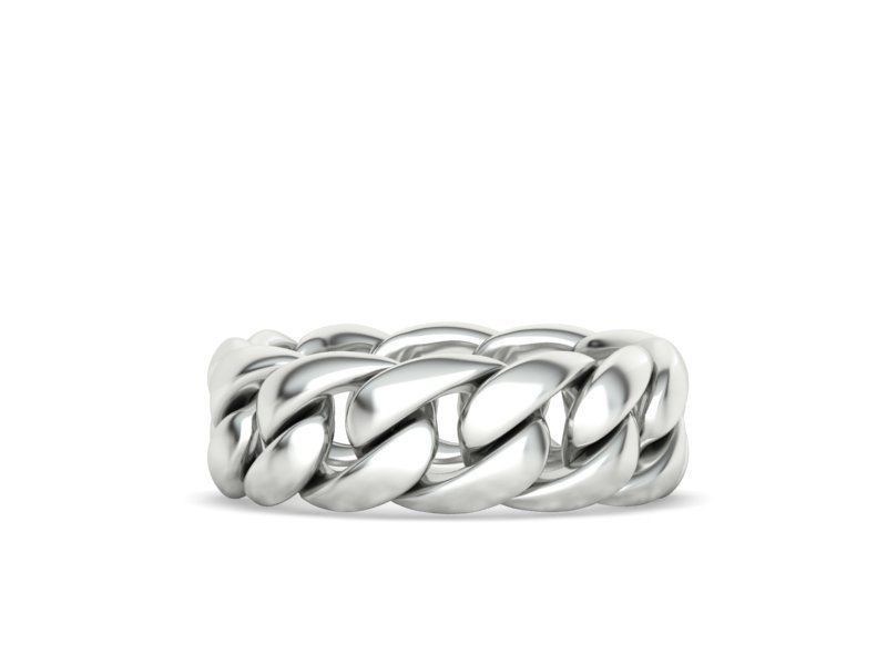 Cuban Chain Ring Miami Cuban Ring 3dmodel 5-12US sizes 3D print model_7