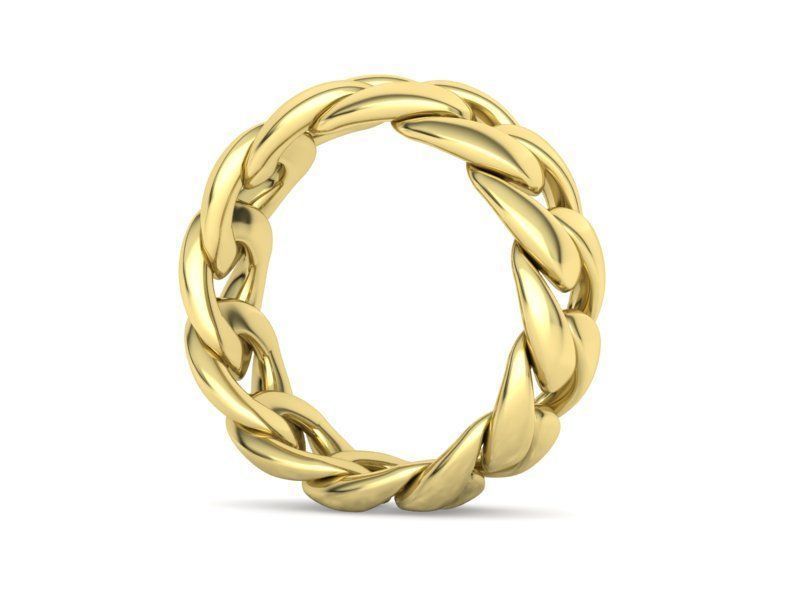 Cuban Chain Ring Miami Cuban Ring 3dmodel 5-12US sizes 3D print model_49