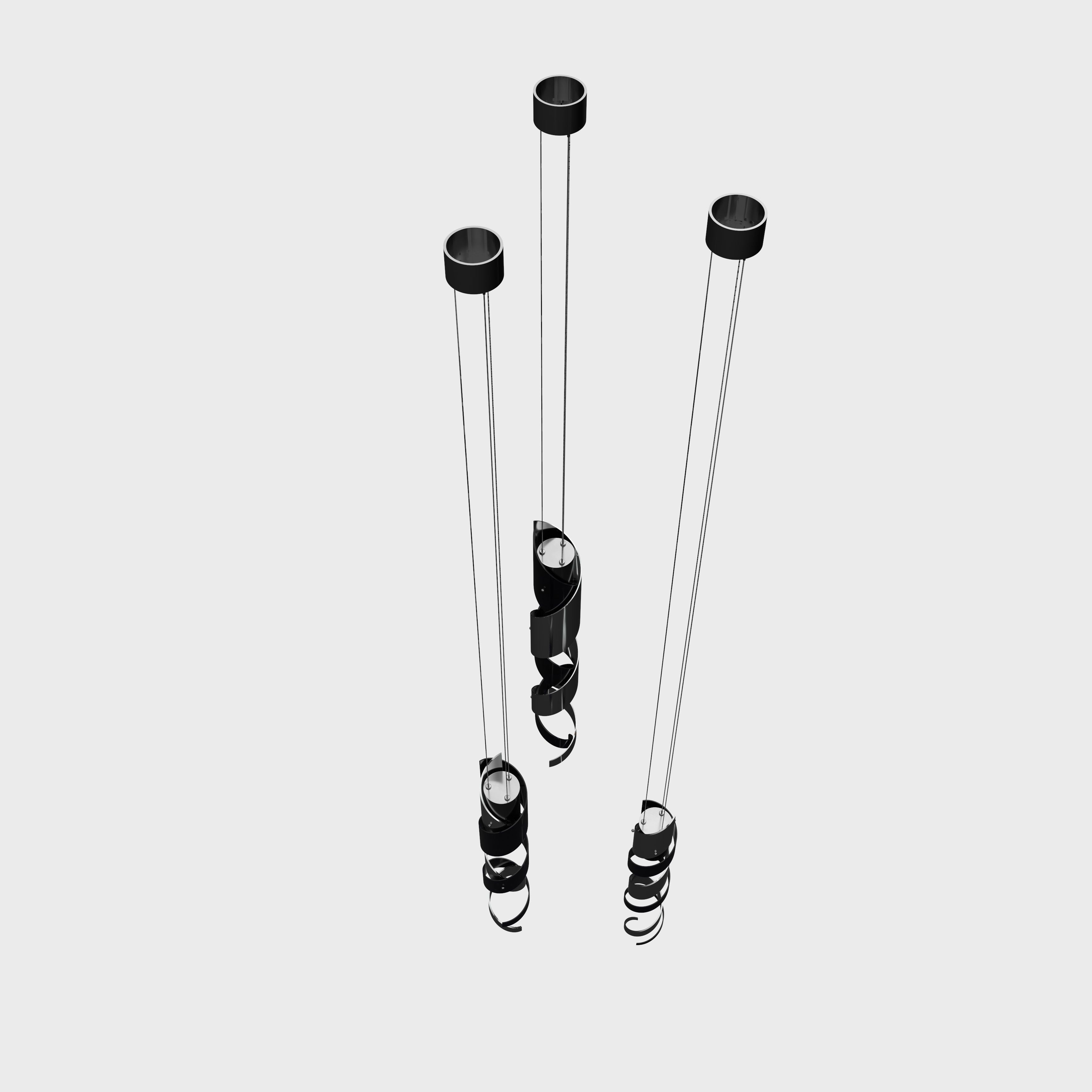 Spiral light 3D model_6