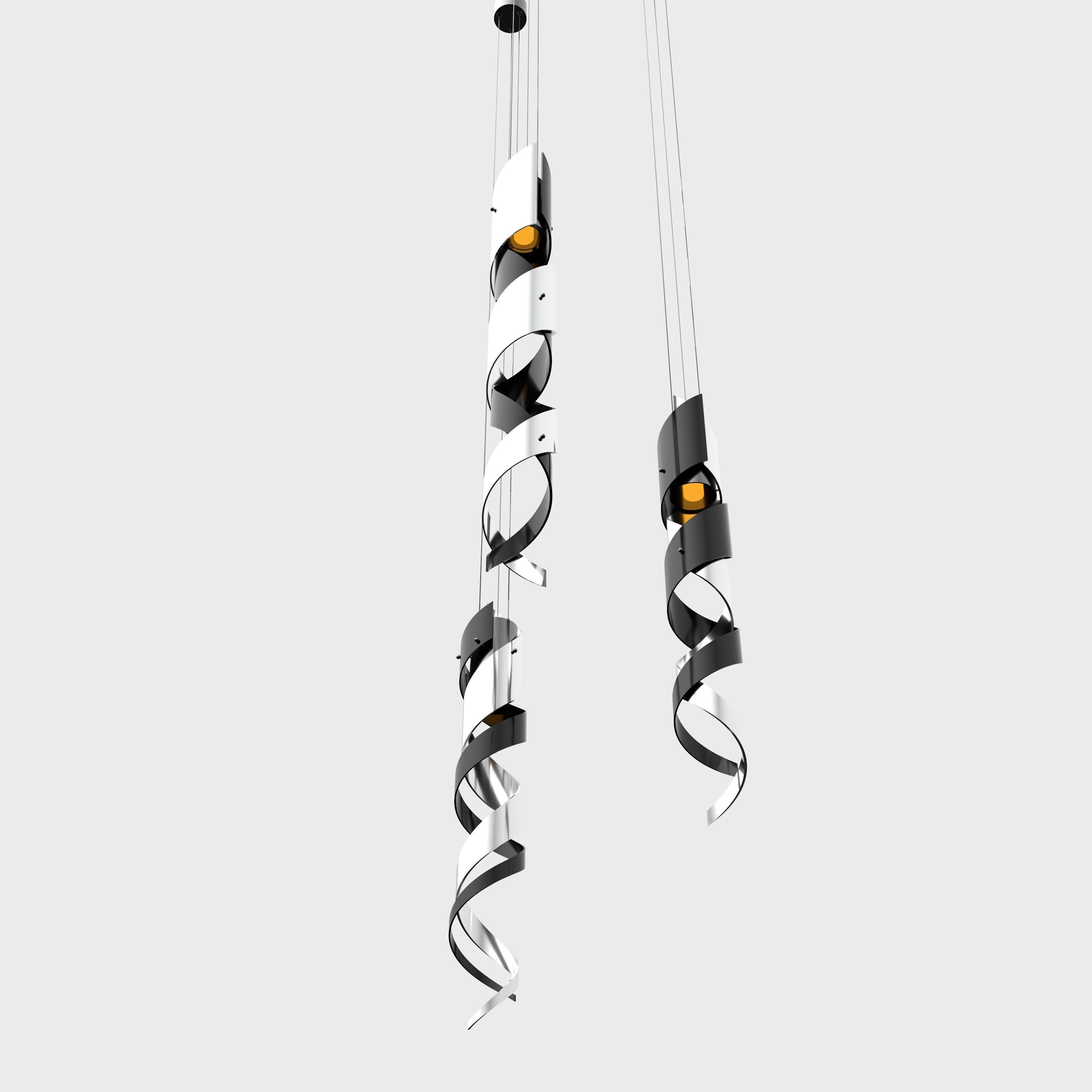 Spiral light 3D model_7