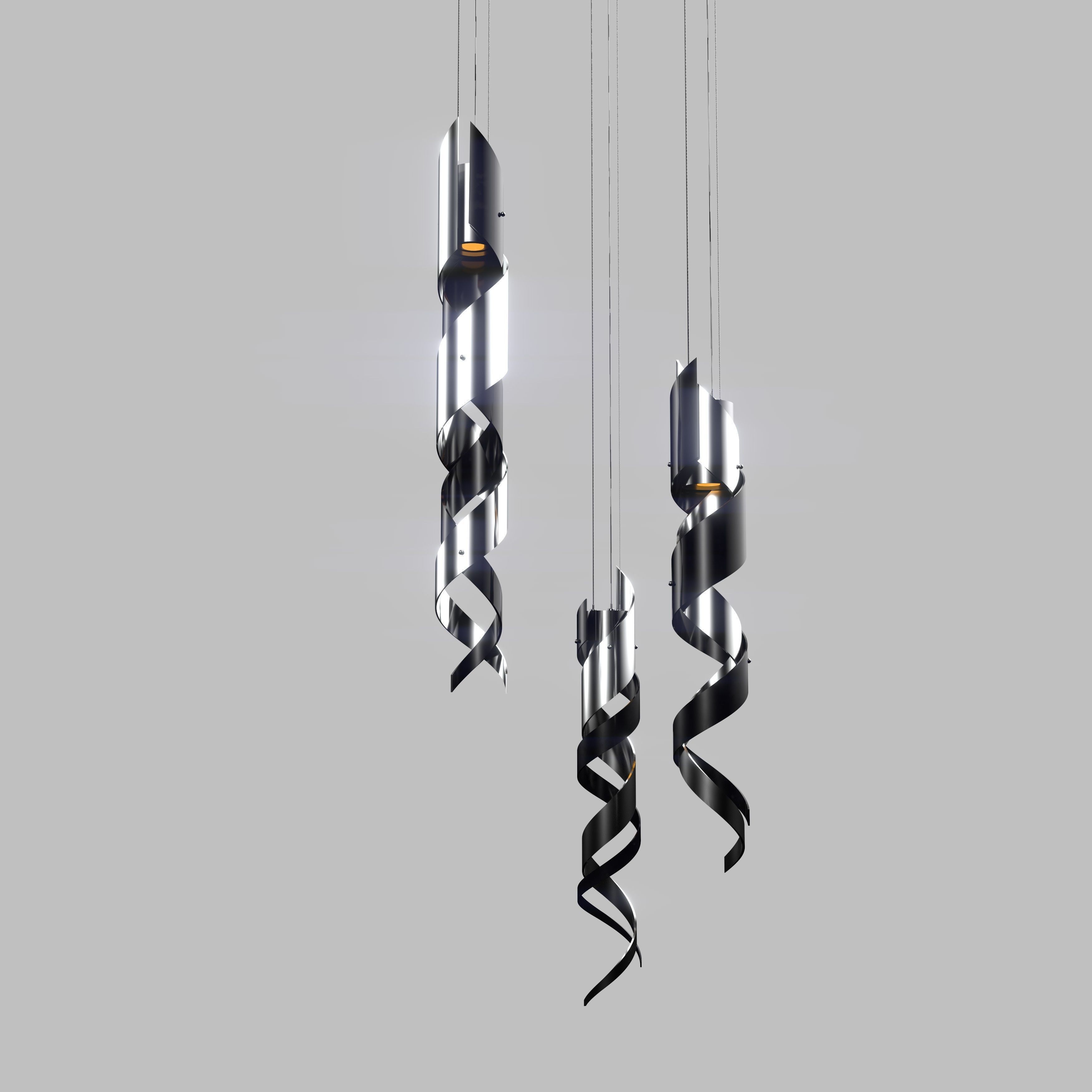 Spiral light 3D model_8