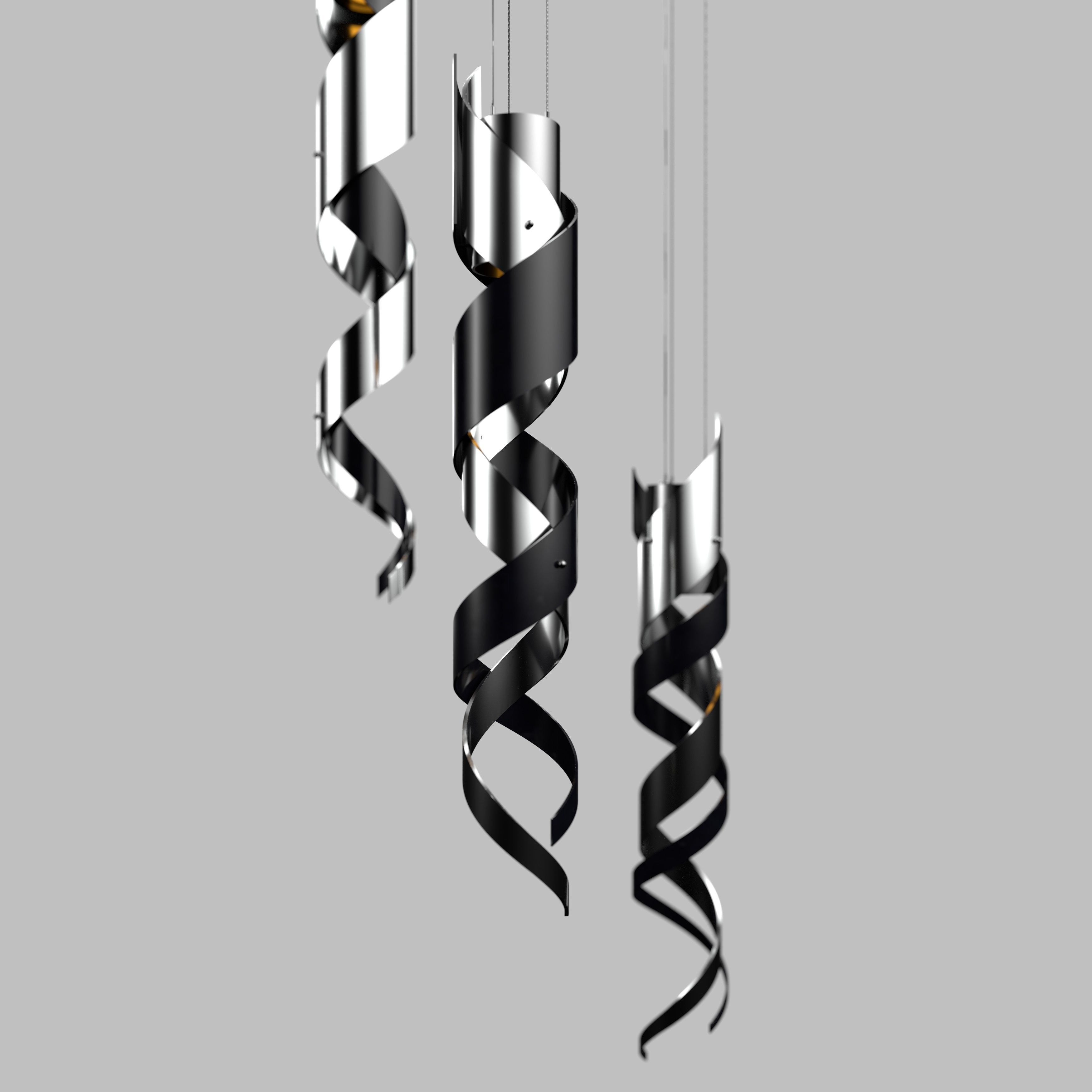 Spiral light 3D model_9