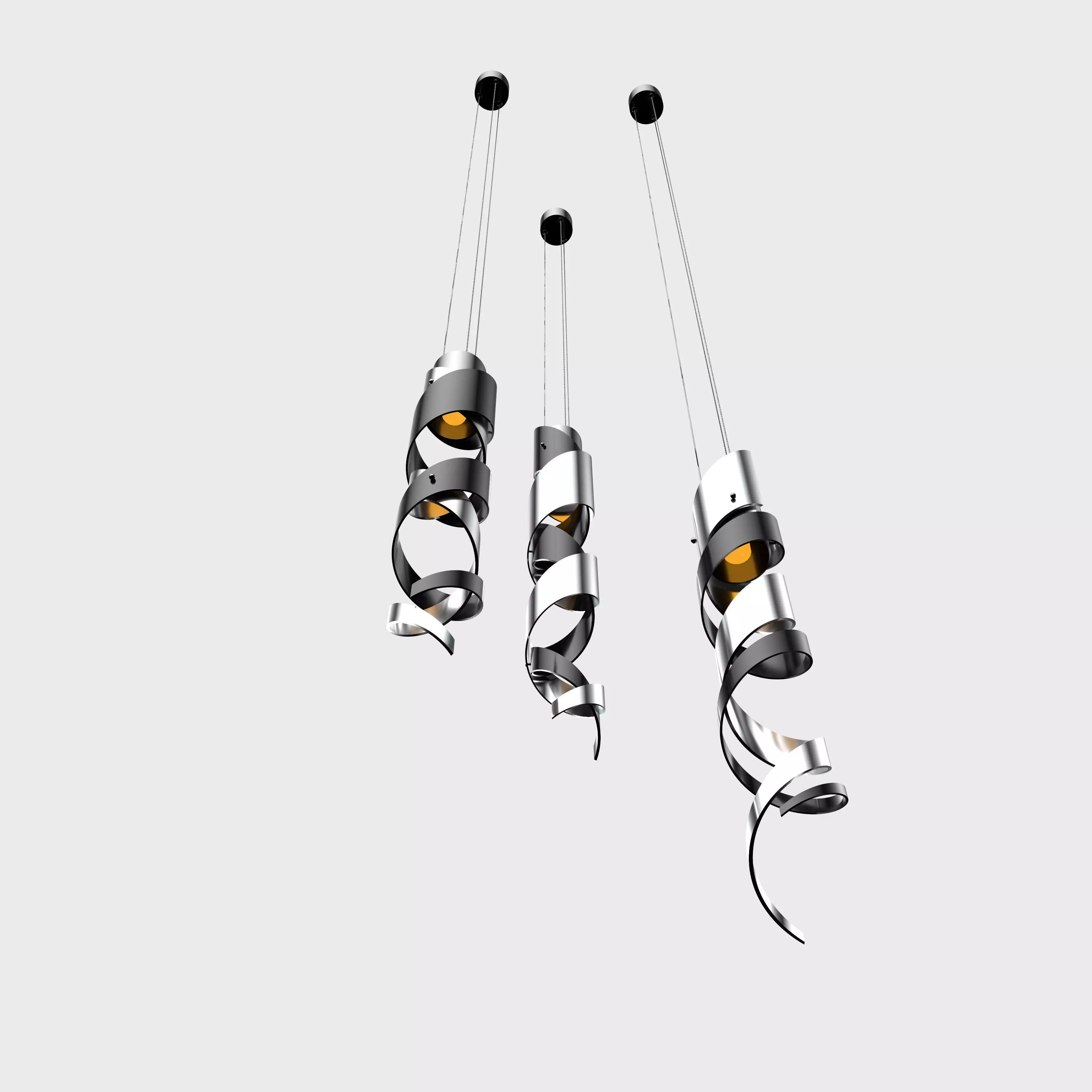 Spiral light 3D model_0