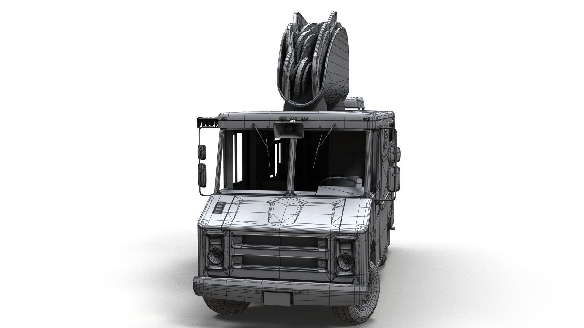 Taco Foodtruck Low-poly 3D model_21