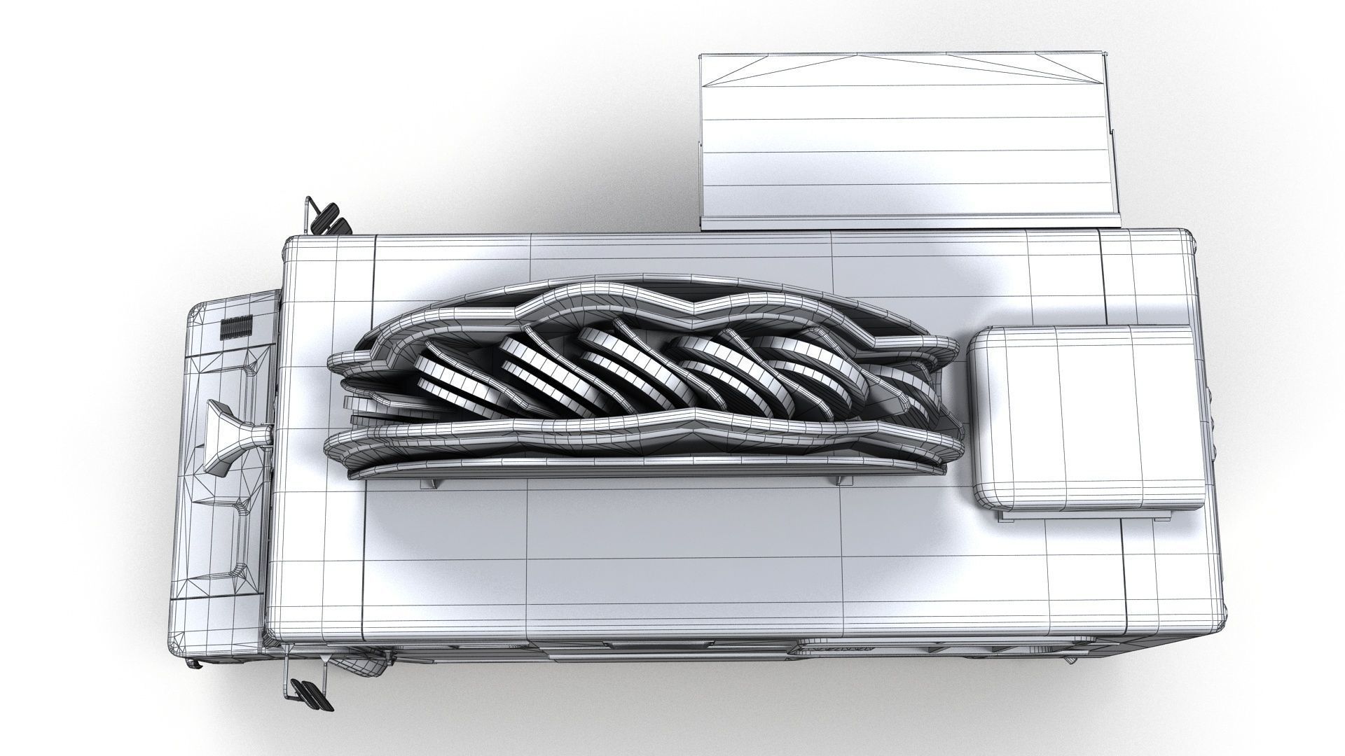 Taco Foodtruck Low-poly 3D model_22