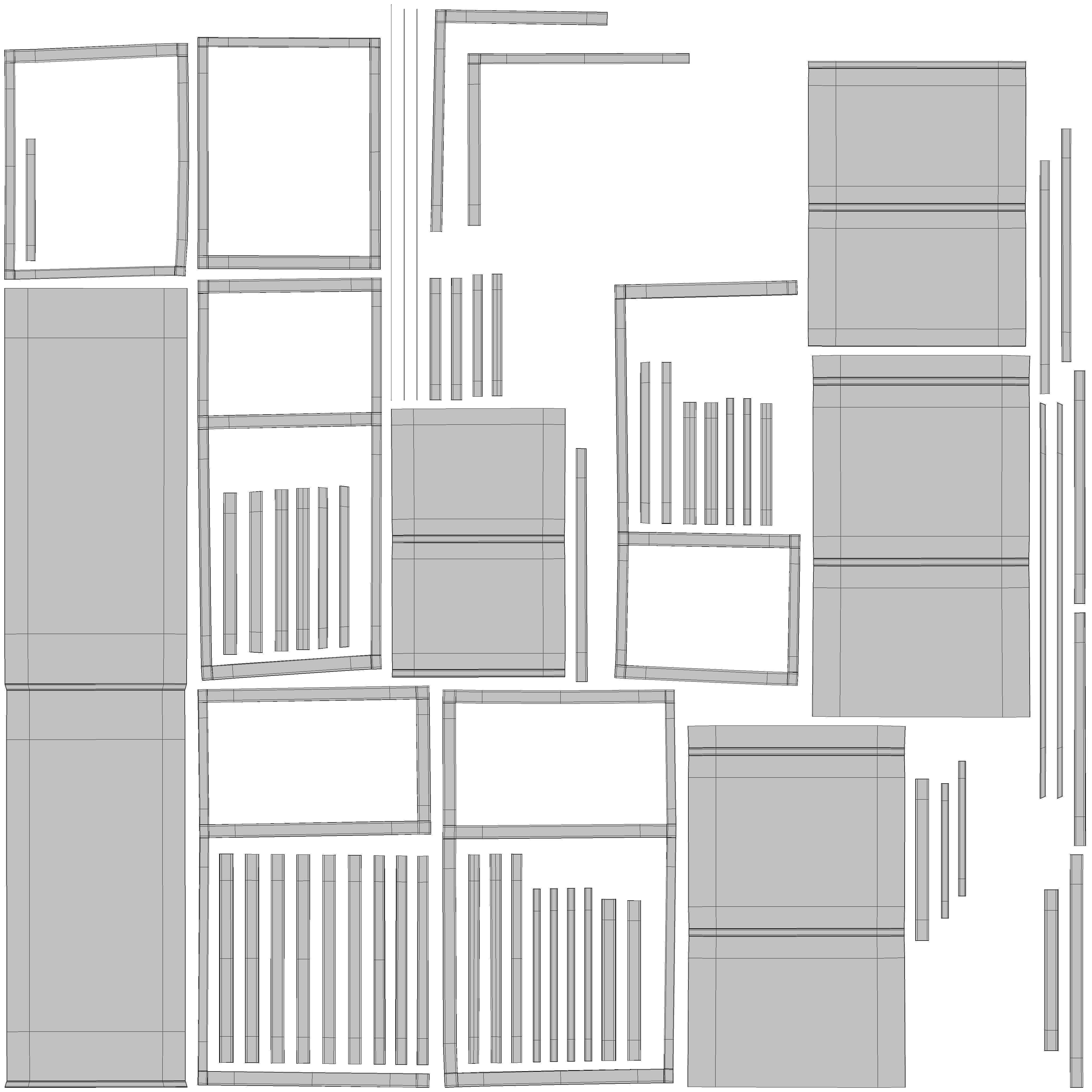 Table 3D lov-poly Low-poly 3D model_9