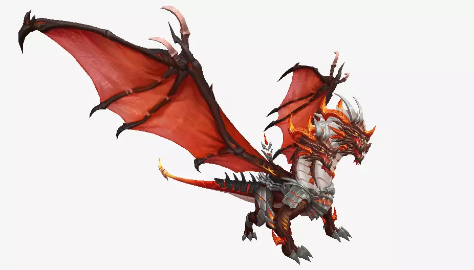 Fantastic Dragon Low-poly 3D model_0