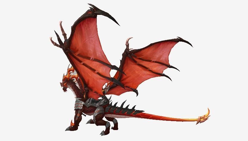 Fantastic Dragon Low-poly 3D model_2