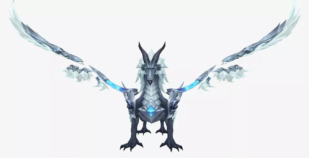 Fantastic Dragon Low-poly 3D model_0