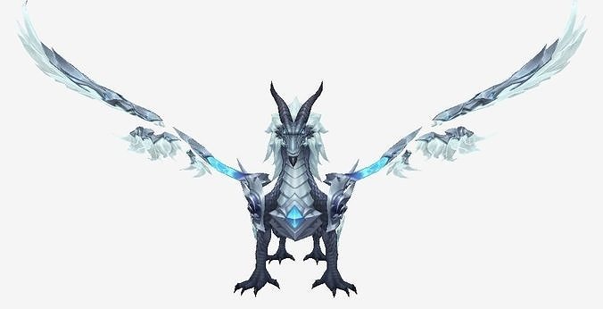 Fantastic Dragon Low-poly 3D model
