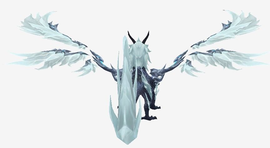 Fantastic Dragon Low-poly 3D model_2