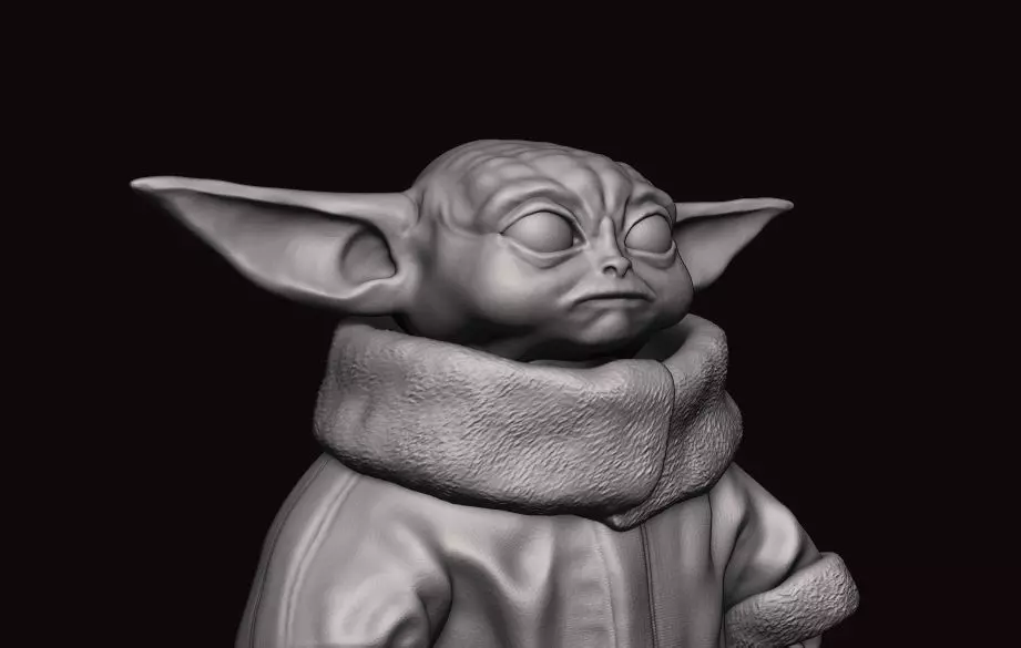 Baby Yoda printable  3D print model_0