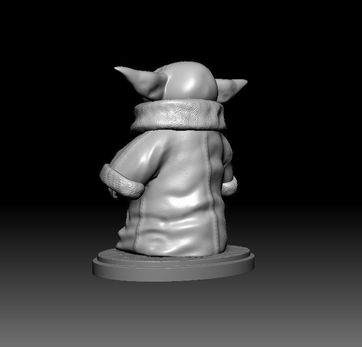 Baby Yoda printable  3D print model_8