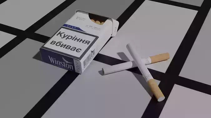 Cigarettes Pack Free 3D model