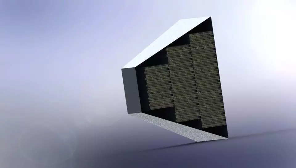 Impact Attenuator Honeycomb Crashbox 3D model