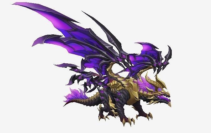 Fantastic Dragon Low-poly 3D model