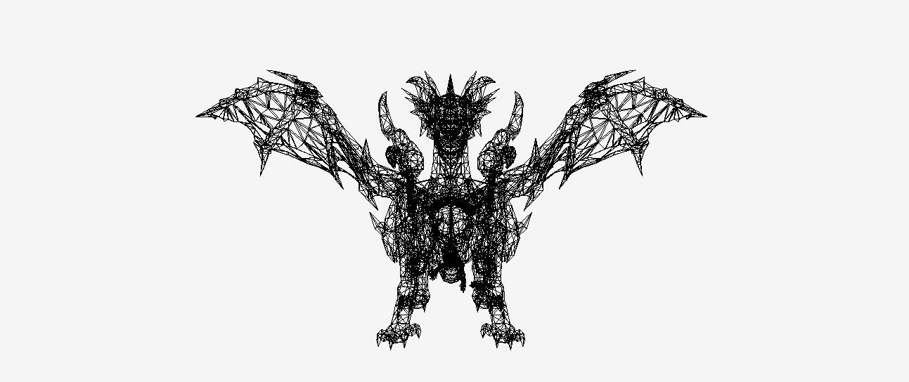 Poison Dragon Low-poly 3D model_13