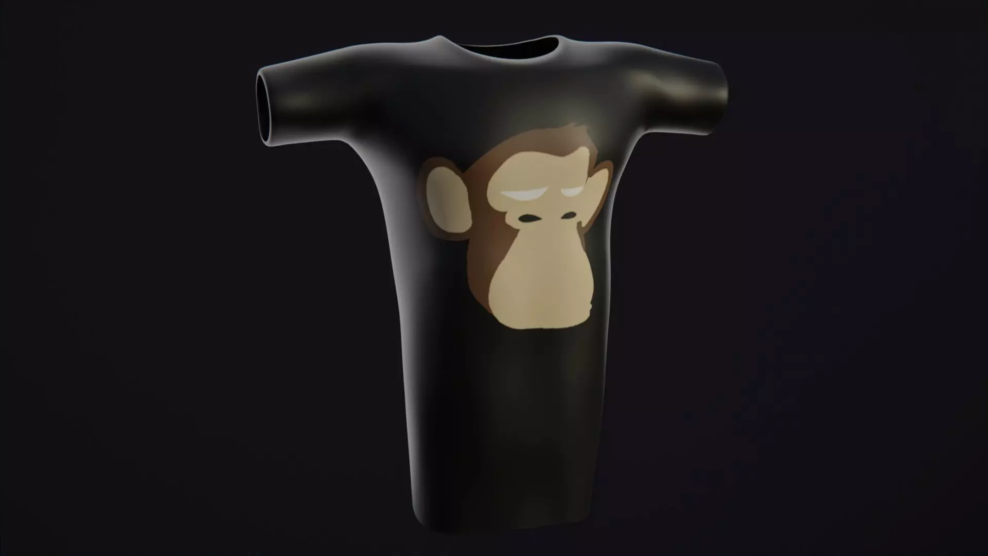 Shirt for NFT Ape Low-poly 3D model_0